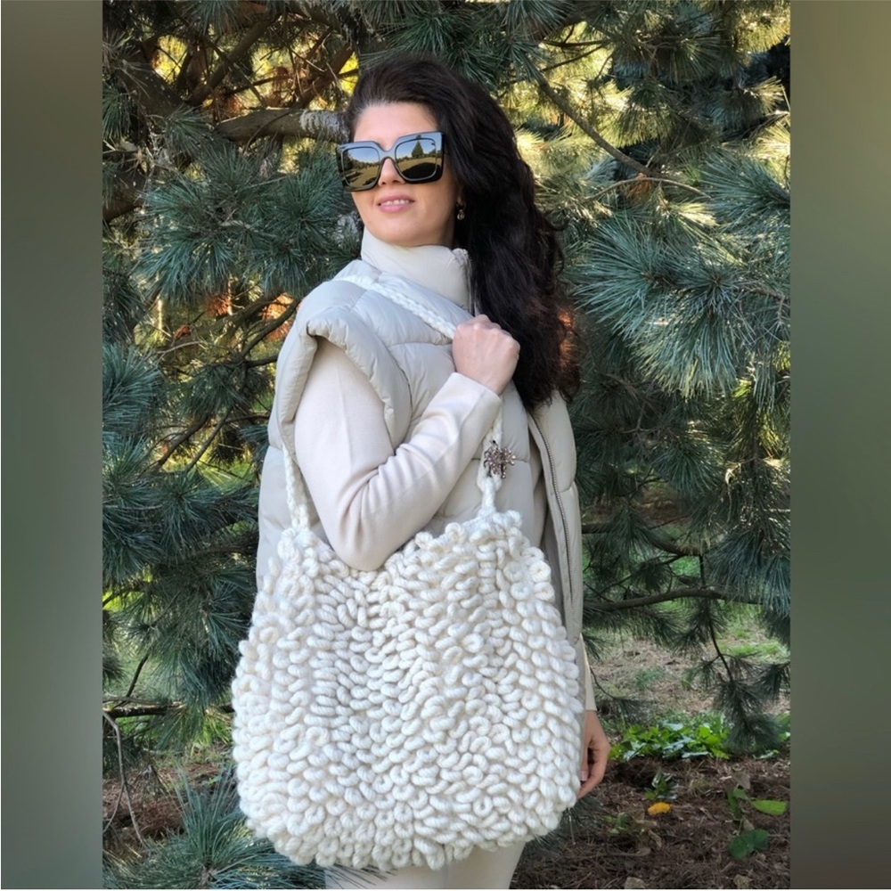 NWT Mango Terry Wool Bag